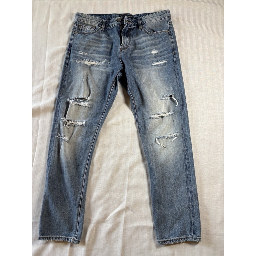 Cult of Individuality Women's Alter Ego Boyfriend Fit Jeans Size 28 Distressed